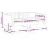 vidaXL daybed med madras 90x200 cm velour gul