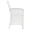 vidaXL havestol med hynder polyrattan hvid