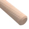 vidaXL Tr&aelig;dowels 2 pcs Naturfarvet &Oslash; 6 x 40 mm Massivt tr&aelig;