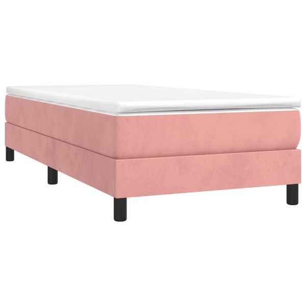 vidaXL Boxspring sengeramme 80x200 cm fl&oslash;jl pink