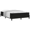 vidaXL Box spring seng med madras Sort 140 x 200 cm Stof