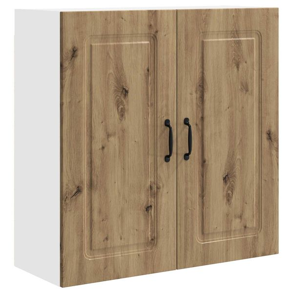 vidaXL K&oslash;kkenskab med opbevaring Kalmar Artisan Egetr&aelig; 80 x 31 x 80 cm