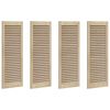 vidaXL Skabsd&oslash;r med d&oslash;r 4 stk. Naturfarvet 110 x 2,1 x 39,5 cm