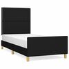 vidaXL sengeramme uden madras 80x200 cm stof sort