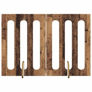 vidaXL Foldbar hundeg&aring;rd 2 stk. Egetr&aelig; 100,5 x 38 x 70 cm