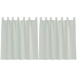 vidaXL voile-gardiner med l&oslash;kker 2 stk. 140x140 cm lysegr&aring;