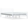 vidaXL sengestel 140 x 200 cm metal hvid