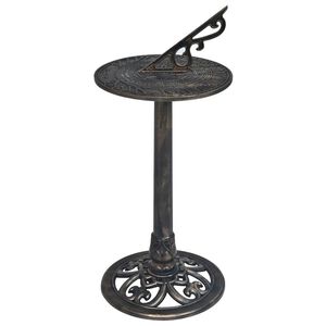 vidaXL solur 35,5x82 cm plastik bronzefarvet
