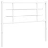 vidaXL udskiftningsgavl 107 cm metal hvid