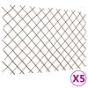 vidaXL pilehegn med espalier 5 stk. 180x120 cm