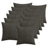 vidaXL Pudebetr&aelig;k 12 stk. ALMELO Antracit 45 x 45 cm cordfl&oslash;jl