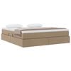 vidaXL Seng med opbevaring og madras Cappuccino 180 x 200 cm