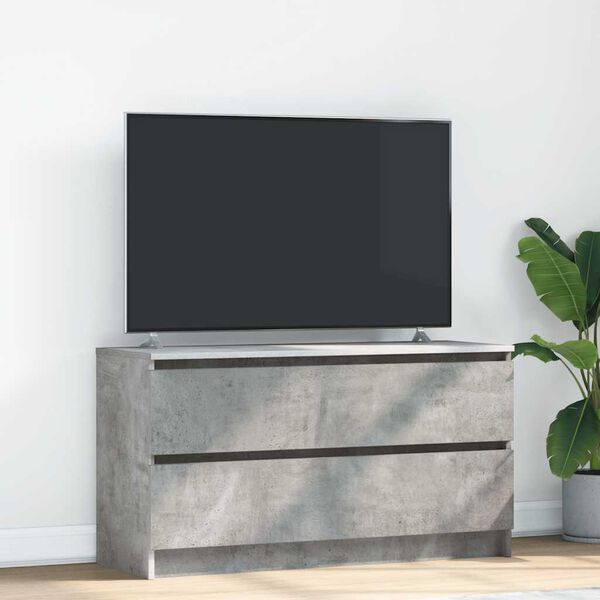vidaXL tv-bord 100x35x54 cm konstrueret tr&aelig; betongr&aring;