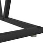 vidaXL Sofabord Sort eg 100 x 50 x 40 cm Samlet tr&aelig; og metal