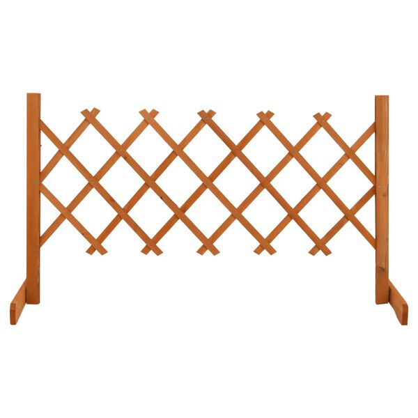 vidaXL espalier til haven 120x60 cm massivt fyrretræ orange