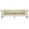 vidaXL daybed 90x200 cm kunstl&aelig;der cremefarvet