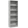 vidaXL bogreol 60x24x176 cm konstrueret tr&aelig; betongr&aring;