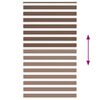 vidaXL zebragardin brun 135x230 cm stofbredde 130,9 cm polyester