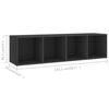 vidaXL tv-skabe 2 stk. 142,5x35x36,5 cm konstrueret træ grå