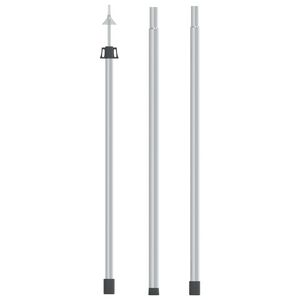 vidaXL teleskopstang til presenning 102-60 cm aluminium