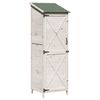 vidaXL Have Skur Hvid 59,5 x 56 x 176,5 cm Massivt Fyrretr&aelig;