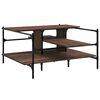 vidaXL sofabord 100x100x48,5 cm konstrueret tr&aelig; brun egetr&aelig;sfarve