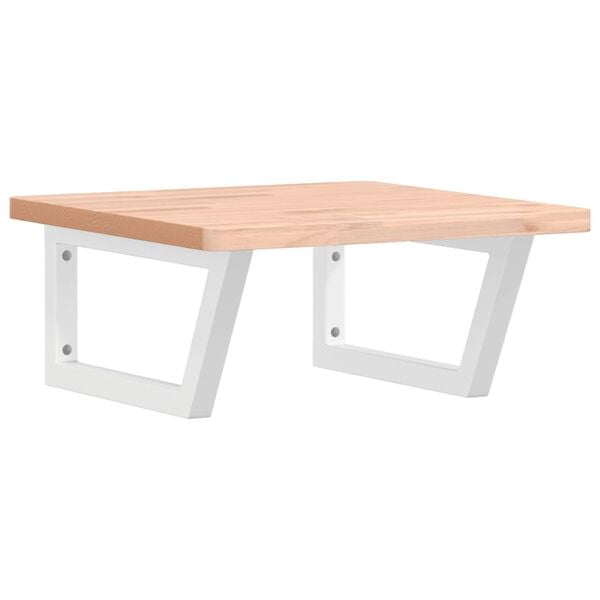 vidaXL badev&aelig;relseshylde st&aring;l og massivt b&oslash;getr&aelig;