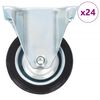 vidaXL faste hjul 24 stk. 75 mm