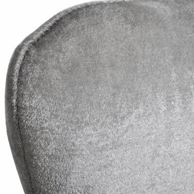vidaXL lænestol i ægform sølvfarvet