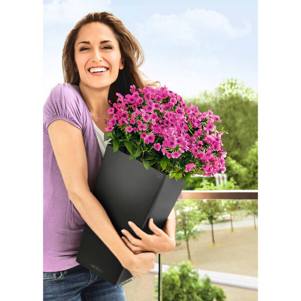 LECHUZA plantekrukke Cubico Color 30 ALL-IN-ONE skifergr&aring; 13138