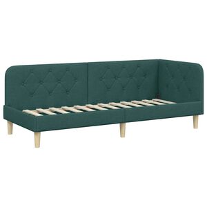 vidaXL Hj&oslash;rnesengramme M&oslash;rkegr&oslash;n 80 x 200 cm Stof