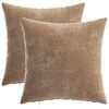 vidaXL Pudebetr&aelig;k 2 stk. HEERLEN Brun 40 x 40 cm Chenille Stof