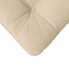 vidaXL Sædepuder 4 pcs Creme 45 x 45 cm Mikrofiberstof