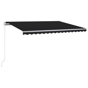 vidaXL markise m. LED + vindsensor 300x250 cm automatisk antracitgr&aring;