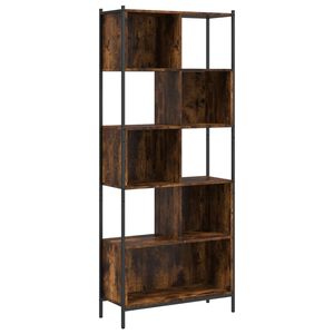 vidaXL bogreol 72x28x172 cm konstrueret tr&aelig; r&oslash;get egetr&aelig;sfarve