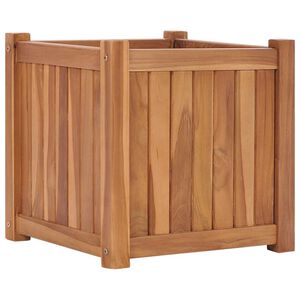 vidaXL h&aelig;vet plantekasse 40x40x40 cm massivt teaktr&aelig;