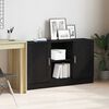vidaXL Sideboard Sort eg 120 x 30,5 x 70 cm Konstrueret tr&aelig;