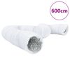 vidaXL ventilationsslange 6 m &Oslash;20 cm aluminium og PVC