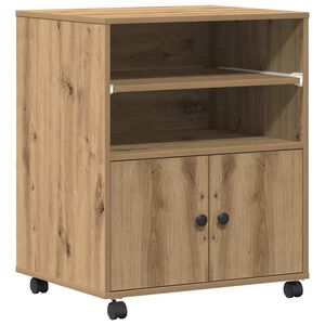 vidaXL Printerstand Artisan-eg 60 x 48 x 74 cm Konstrueret tr&aelig;