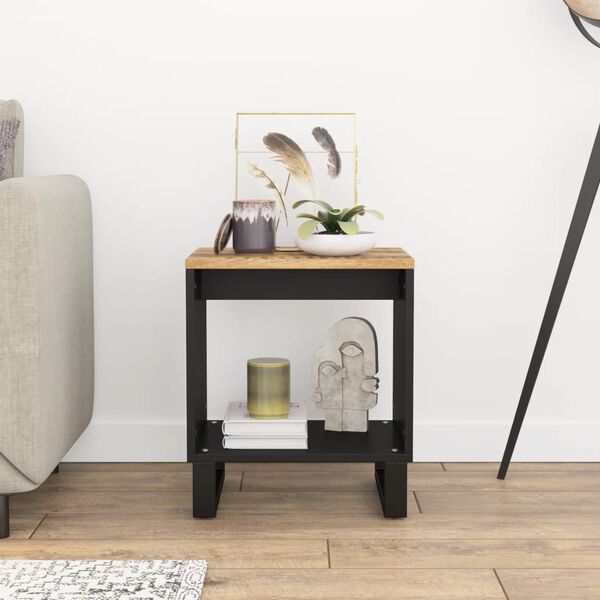 vidaXL sofabord 40x31x46 cm massivt mangotræ og konstrueret træ