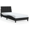 vidaXL sengeramme uden madras Hanko 90x200 cm fl&oslash;jl sort
