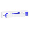 vidaXL tv-skab med LED-lys 200x36,5x40 cm hvid