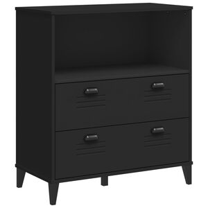 vidaXL bogskab VIKEN 80x40x90 cm konstrueret tr&aelig; sort