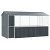 vidaXL Fuglebur Antracit 410 x 210 x 230 cm Galvaniseret st&aring;l