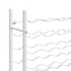 vidaXL vinreol til 48 flasker metal hvid