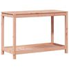 vidaXL plantebord med hylde 108x50x75 cm massivt douglasgran