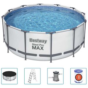 Bestway Steel Pro MAX swimmingpools&aelig;t rund 366x122 cm