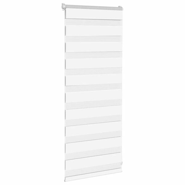 vidaXL zebragardin hvid 55x100 cm stofbredde 50,9 cm polyester