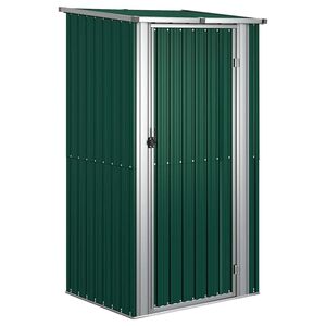vidaXL haveskur gr&oslash;n 118,5x97x209,5 cm galvaniseret st&aring;l