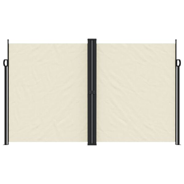 vidaXL sammenrullelig sidemarkise 200x600 cm cremefarvet